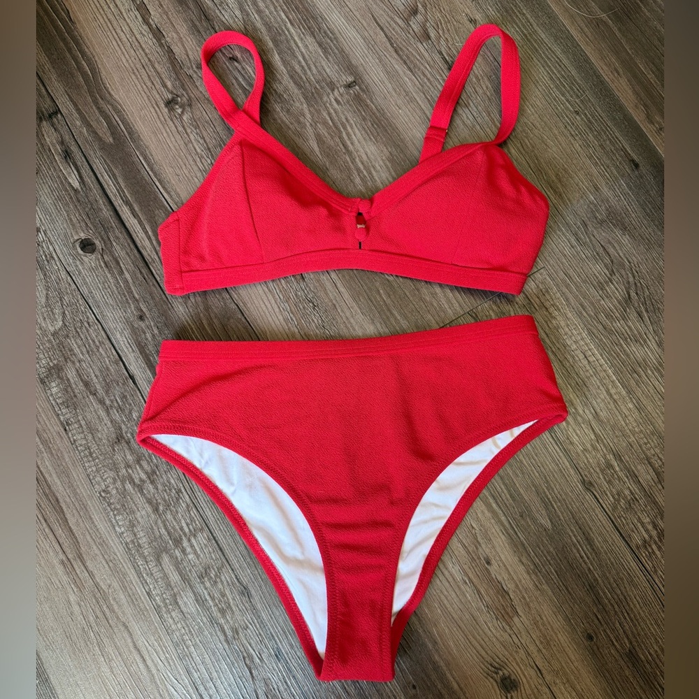 SHEIN Button Detail Bikini